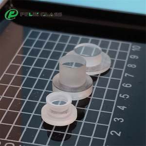 FELIX Fenêtre optique en verre de silice fondue avec revêtement protecteur AR en cristal de saphir, forme en marche, couverture de lentille UV IR - Product Image 6