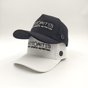Tactical Performance 5 Panel Golf <b>Cap</b> Custom Embroidery Logo Low MOQ OEM Laser Perforated <b>Quick</b> <b>Dry</b> Waterproof Athletic Headwear - Product Image 2