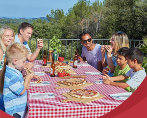 Soporte Grande Multicapa Perforado para Bandeja de <span class=keywords><strong>Pizza</strong></span>, Juego de Soportes Antiadherentes de Bambú para Pala de <span class=keywords><strong>Pizza</strong></span>, para Cocina y Restaurante - Product Image 6
