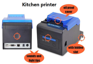 Máy In Hóa Đơn Nhiệt Nhà Bếp 80Mm Chống Thấm Dầu Kèm Loa Đặt Hàng Thiết Bị Đầu Cuối Hệ Thống POS Tất Cả Trong Một Với Máy Quét & Máy In - Product Image 3