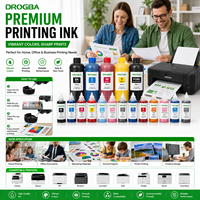 Kit Isi Ulang Tinta Epson 103 yang Kompatibel, Set Botol Tinta Dye Hitam Cyan Magenta Kuning untuk Printer EcoTank