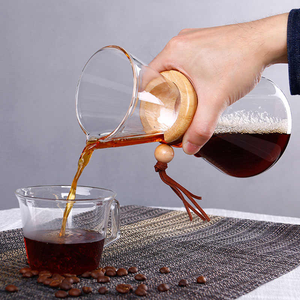 Cafetera de Goteo Pour Over Elegante Jarra <span class=keywords><strong>Chemex</strong></span> de Vidrio para Café y Té con Filtro de Acero Inoxidable - Product Image 4