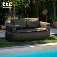 Canapé gonflable double C&C "Daydream" - Mobilier de camping moderne pour l'extérieur - Canapé gonflable portable - Canapé double pour l'extérieur