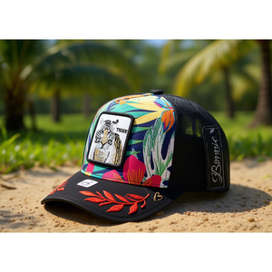 Cappello Trucker Bonnie in Tessuto a Rete, Design Ricamato a 6 Pannelli, Unisex, Stile Street, Primavera-Estate, Cappello Casual - Product Image 2