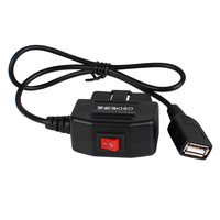 Câble OBD pour la surveillance du stationnement du module USB d'extraction de puissance sans perte + coupure de courant à double mode lors de l'arrêt ACC