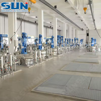 Bioréacteur industriel en acier inoxydable SUN 1000L pour la fermentation et l'extraction, avec contrôle PLC et fonctionnement automatique