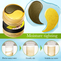 Le nouveau SADOER charbon de bambou collagène hydrate resserre le masque pour les yeux hydrate les yeux pâtes eau pour enlever les cernes