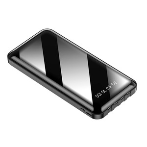 10000 di ricarica della linea autonoma universale per telefono cellulare con logo stampato a quattro fili con alimentatore Mobile a schermo intero - Product Image 1