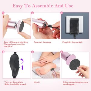 Appareil de soin des pieds, éliminateur électrique de peaux mortes, outil de pédicure multifonction - Product Image 5