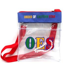 Bolso Bandolera Transparente Daughters of Isis OES DOI Order Eastern Star, Aprobado para Estadios, Bolso Transparente para el Hombro - Product Image 4