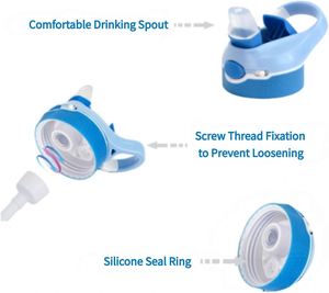 Bouteille d'eau de sport en plastique légère avec couvercle pour l'hydratation pendant les entraînements et le cyclisme - Product Image 2