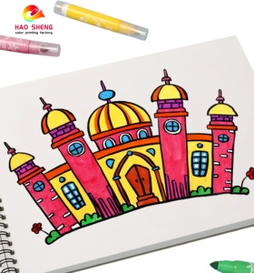 Chine gros personnalisé mignon enfantin petit dinosaure motif spirale dessin livre cuivre couverture papier carton impression - Product Image 2