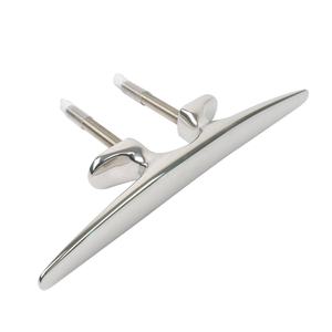 Cleat de cordage marin en acier inoxydable 316, corne de 200 mm, goujons, écrous, amarrage, bitt, quai, cleats de pont, accessoires de bateau de yacht - Product Image 5