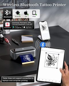 Phomemo tp31 80mm xách tay không dây Tattoo Stencil máy in Mini Máy truyền nhiệt 30pcs chuyển giấy làm bằng nhựa - Product Image 4