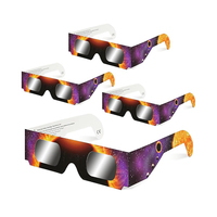 Lunettes d'observation du soleil éclipsant homologuées + Filtre pour téléphone ISO CE, éclipse solaire totale du 12 août 2026, Europe, Espagne, Portugal, France