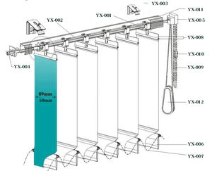 Luxe gemotoriseerde afstandsbediening slimme verticale droom-raamdecoratie gordijnen app slimme bediening jaloezieën voor de slaapkamer - Product Image 5