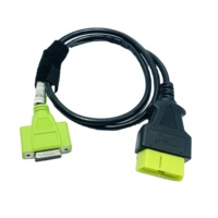 Arnés abierto OBD2 de 16 Pines de alta calidad, diseño personalizado, conector de cable automotriz verde, máquinas electrónicas de rosca externa interna