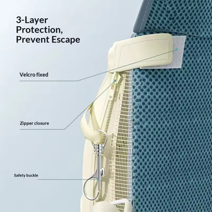 Toptan Ayarlanabilir Fermuarlı Klasik Evcil Hayvan Taşıma Çantası, Nefes Alabilen File Kumaşlı, 10KG Kapasiteli, Yumuşak Kenarlı Köpek Kedi Seyahat Sırt Çantası - Product Image 4