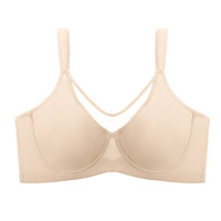 Soutien-gorge push-up ultra-fin pour femmes grandes tailles, sans couture, respirant, en Spandex/Nylon, bretelles réglables, bonnet complet, fermeture au dos