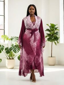 Robe longue plissée haut de gamme européenne et américaine pour femmes, pour un usage décontracté, en grande taille - Product Image 1
