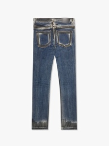 Jeans en denim pour homme de haute qualité, coupe skinny, marque AM Street, vintage, ciré, taille mi-haute, hiphop, respirant, streetwear, Y2K, OEM ODM - Product Image 2