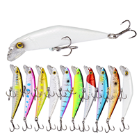 Leurre de pêche flottant Minnow 63mm 7.8g, appât dur en plastique réaliste, leurre de pêche à la carpe, crankbaits oscillants, yeux 3D