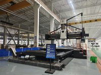Centre d'usinage à portique de type manuel/CNC Taiwan Dawei/GMC8033, contrôleur FANUC 90 °   Tête de fraisage