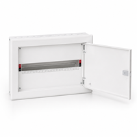 Boîtier de distribution étanche IP41 B&J 20 voies pour montage en saillie/encastré, tableau de distribution, unité consommateur, tableau de commutation MCB, certifié CE ROHS, pour intérieur