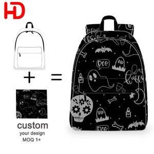 กระเป๋าเป้โพลีเอสเตอร์ลายตัวการ์ตูน พิมพ์ลายตามสั่ง แบบซับลิเมชั่น MOQ ต่ำ กระเป๋าหนังสือมีช่องหลัก 1 ช่อง กระเป๋านักเรียนวัยรุ่น - Product Image 1