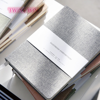 Cahier de fournitures scolaires à couverture rigide en lin A5 imprimé personnalisé avec couverture en tissu planificateur de fantaisie en promotion Notebook3310