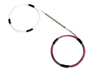 Répartiteur FBT 1x2 Monomode 0,9 mm en tube d'acier, coupleur micro-fibre optique 1 entrée 2 sorties FTTH