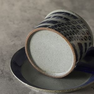 Tasse à café japonaise, tasse à latte, soucoupe en céramique, tasse à expresso, mug à thé original, accessoires variés, esthétique unique, mug à lait pour dégustation - Product Image 6