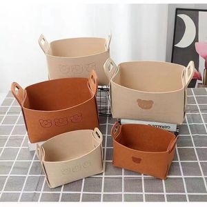 Cesti di conservazione <span class=keywords><strong>in</strong></span> <span class=keywords><strong>feltro</strong></span> <span class=keywords><strong>per</strong></span> la conservazione di oggetti vari, vestiti sporchi, snack, giocattoli e cancelleria. - Product Image 3