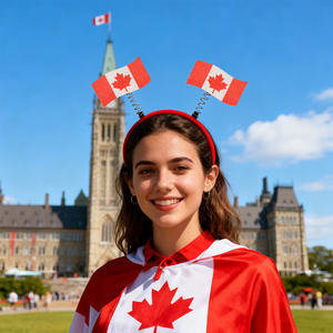 Diadema con Bandera Nacional de Estados Unidos, Canadá y México para Fanáticos, Accesorio para Animadoras, Decoración para Fiestas y Festivales - Product Image 2