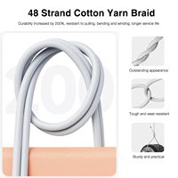 Cable de Carga Rápida USB C a USB C de 1M 1.5M 2M PD20W con Trenzado de Nailon (para Teléfonos Móviles)