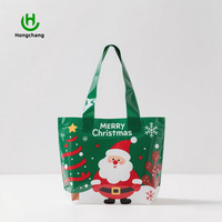 Sacs de shopping givrés personnalisés recyclables, sacs de transport écologiques, sacs en plastique nouvellement conçus avec des éléments de Noël