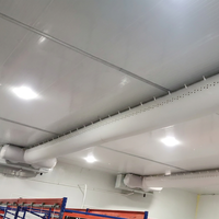 Buse de ventilation textile en tissu blanc pour système CVC monté au plafond pour grands espaces