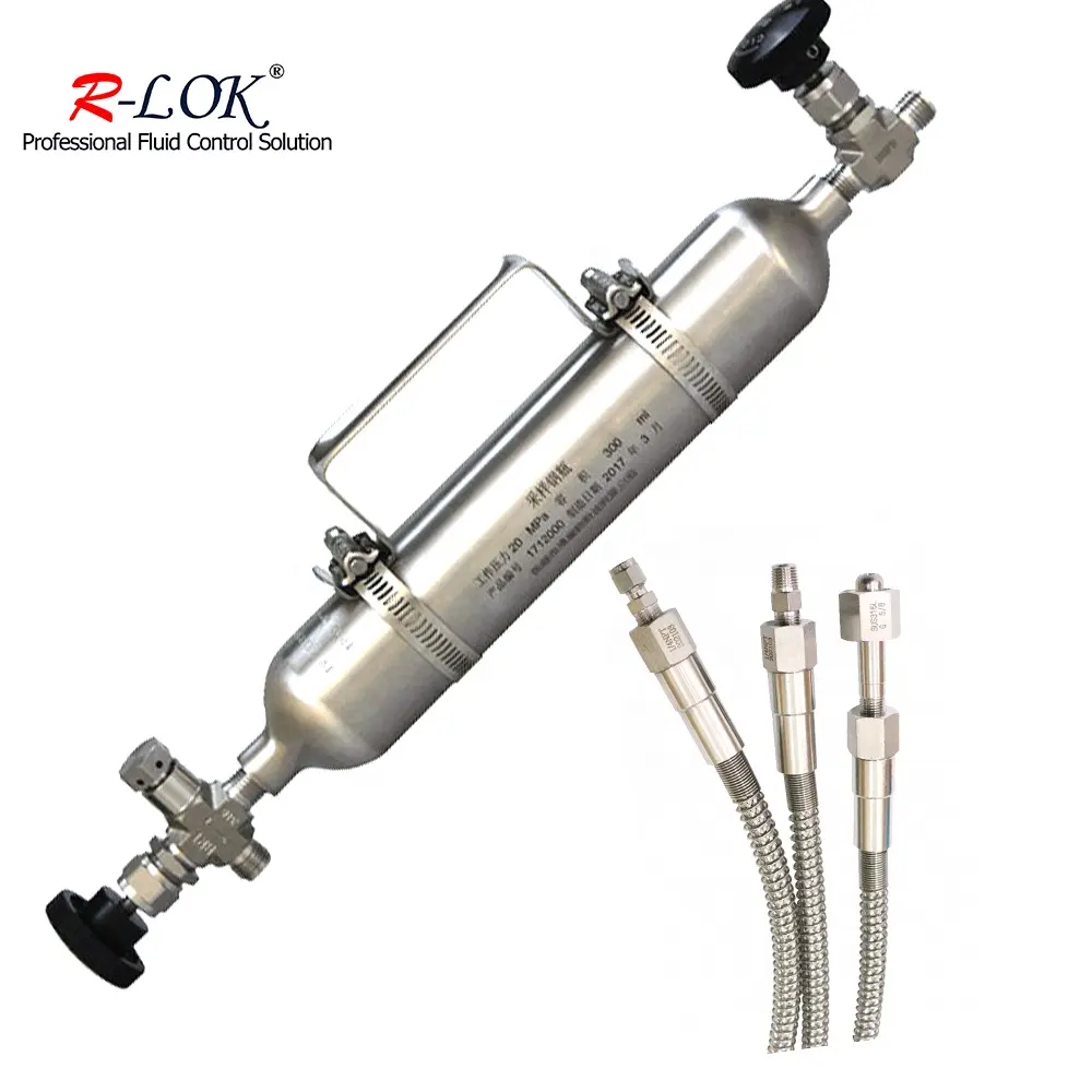 Tubo di campionamento di laboratorio sistema monocollare bombola di campione di Gas a doppia uscita bombola di campionamento 50 mini ossigeno per gas