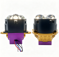 Projecteur Bi-LED carré 3,0 pouces à triple laser avec puce, support non destructif 12V, ampoule de phare LED à coupure de ligne plate