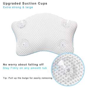Oreiller de bain antidérapant, support de tête et de nuque de luxe pour spa, oreiller de <span class=keywords><strong>baignoire</strong></span> en maille respirante à séchage rapide - Product Image 4