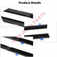 Juego de 4 Burletes Selladores de Moldura de Ventana para Honda Civic 2012 2013 2014 2015, Tira de Sello de Puerta Exterior en Negro