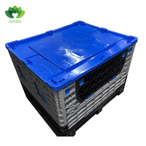 1 tấn thùng nhựa vận chuyển lớn đóng mở có thể khóa công nghiệp <span class=keywords><strong>container</strong></span> hộp Pallet cho ngành công nghiệp đóng gói - Product Image 1