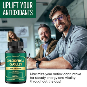 Rosebest Vente en gros Personnalisée Haute Puissance Végétalienne Biologique Pure 600mg Chlorophylle en Capsules pour Antioxydant et Système Immunitaire - Product Image 4