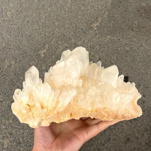 Tinh thể thạch anh trong suốt, đánh bóng, nguyên khối, số lượng lớn, bán buôn, dùng để trang trí - Product Image 1