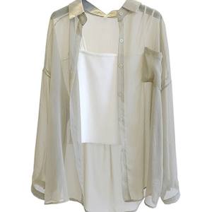 เสื้อคลุมบางเบาสำหรับผู้หญิง สไตล์ลำลอง ป้องกันแสงแดด เสื้อคลุมคาร์ดิแกน เสื้อเชิ้ต เสื้อผ้า เสื้อท่อนบน เสื้อเบลาส์สำหรับผู้หญิง ทรงหลวม คลุมตัว - Product Image 6