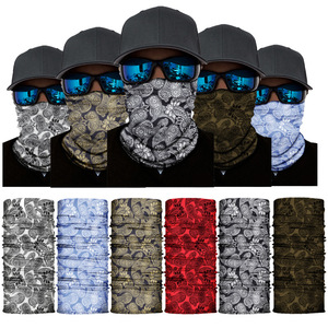 Scaldacollo/Bandana Multifunzione Lungo <span class=keywords><strong>da</strong></span> <span class=keywords><strong>Donna</strong></span> Personalizzato per Ciclismo Outdoor, in Poliestere Traspirante con Motivo a Foglie/Argyle/Puntini - Product Image 2