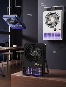 Lampe <span class=keywords><strong>anti</strong></span>-moustiques LED rechargeable OEM avec logo, piège à insectes électrique avec petit ventilateur pour intérieur, extérieur et camping - Product Image 3