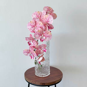 Orchidée Phalaenopsis artificielle de mariage rose fausse fleur Arrangement de salle de mariage et décoration de bouquet fleurs en soie - Product Image 4