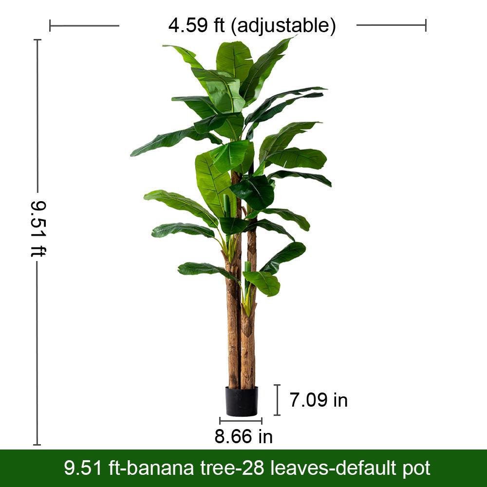 9.51FT/290CM-Simulated Banana Tree