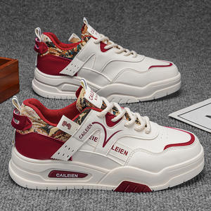 Chaussures de skate pour hommes, nouvelle version coréenne, coupe basse, décontractées, <span class=keywords><strong>tendance</strong></span> jeunesse, chaussures de sport pour étudiants, chaussures blanches - Product Image 4